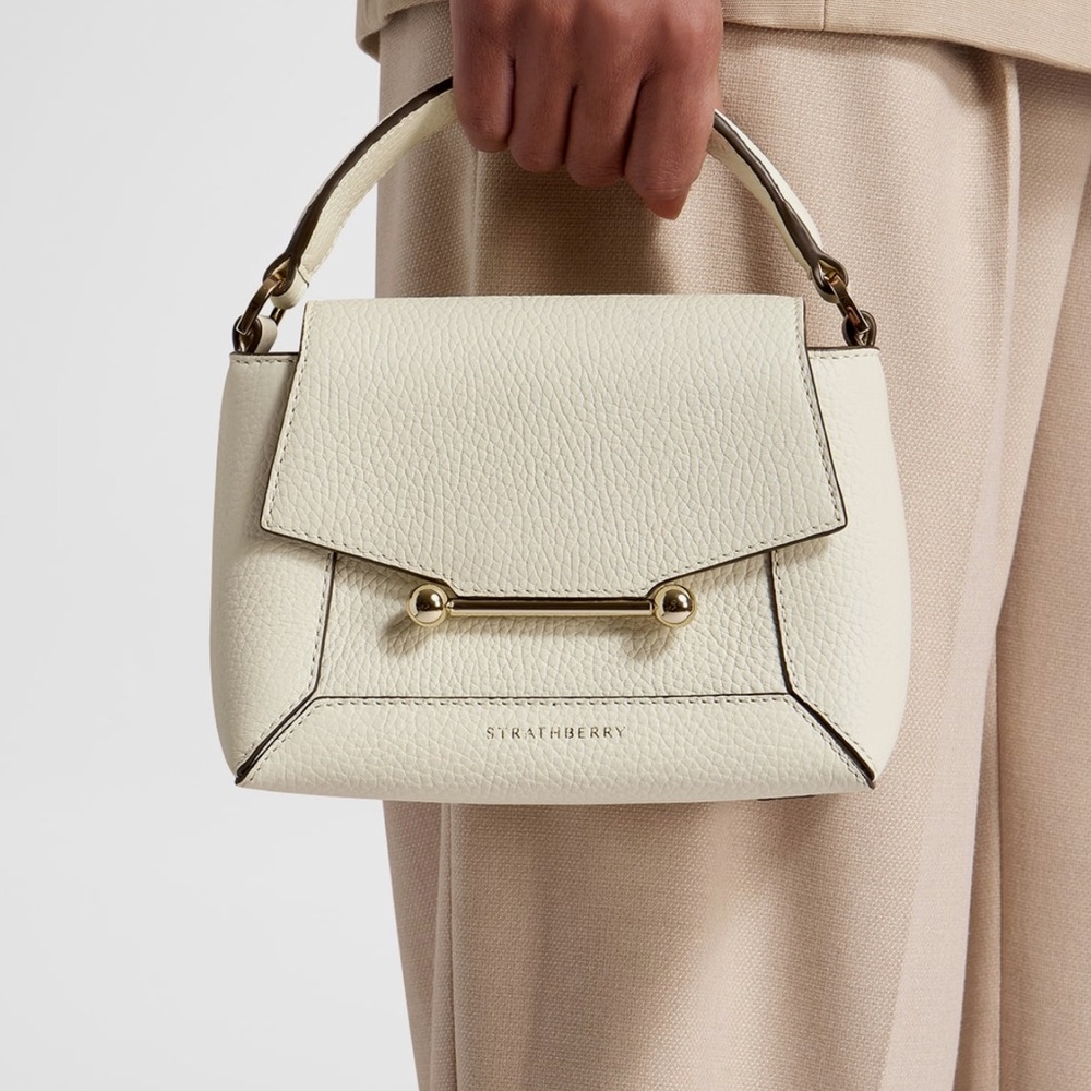 Strathberry Mosaic Nano Leather Top-Handle Bag